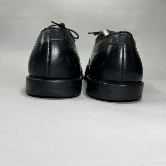 Allen Edmonds Men's Size 11D Chester Black Leather Wing Tip Dress Shoes - Picture 6 of 13